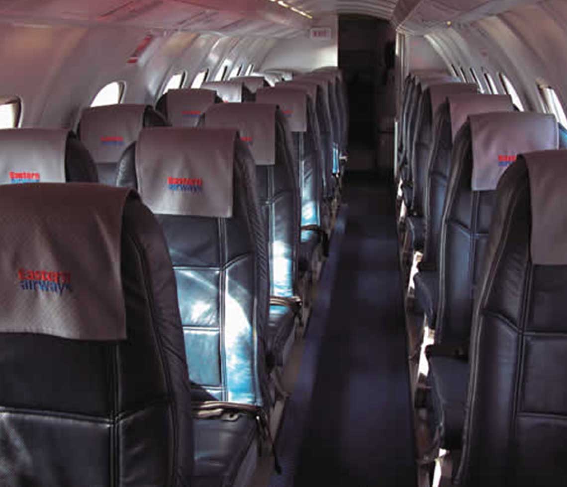 Jetstream-41 private aircraft cabin interior