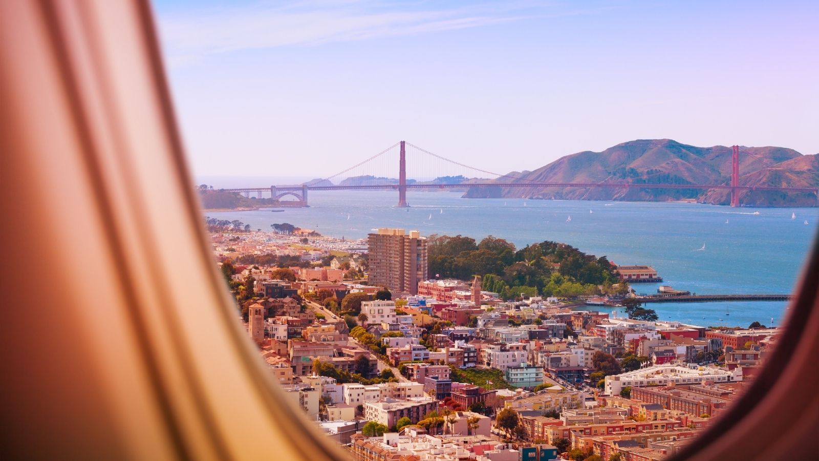 Private Jet Big Game 2026 San Francisco From Plane Window