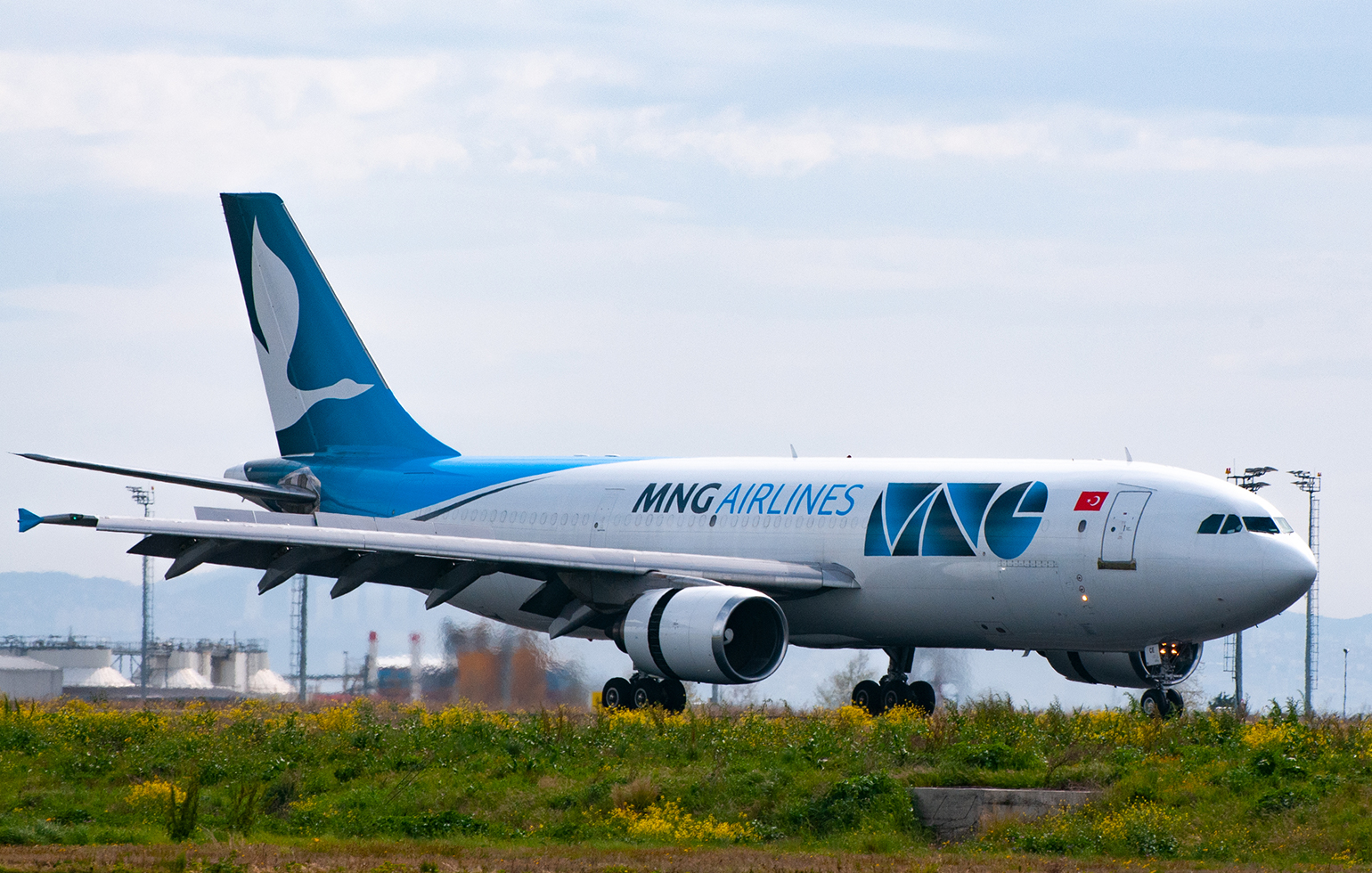 An A300-600F on a runway